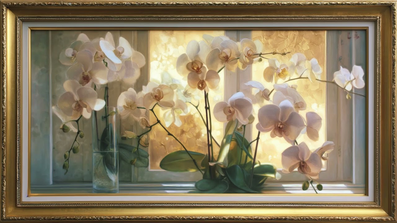 Screensaver Orquídeas Elegantes 4K – Cuadro de Arte para Samsung the Frame TV