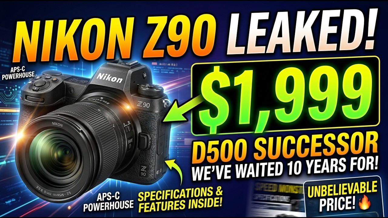 Nikon Z90 Specs & Price LEAKED &mdash; The $1,999 D500 Successor We Waited 10 Years For!