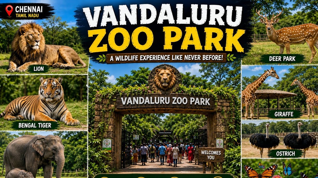 Vandalur Zoo Chennai | Arignar Anna Zoological Park