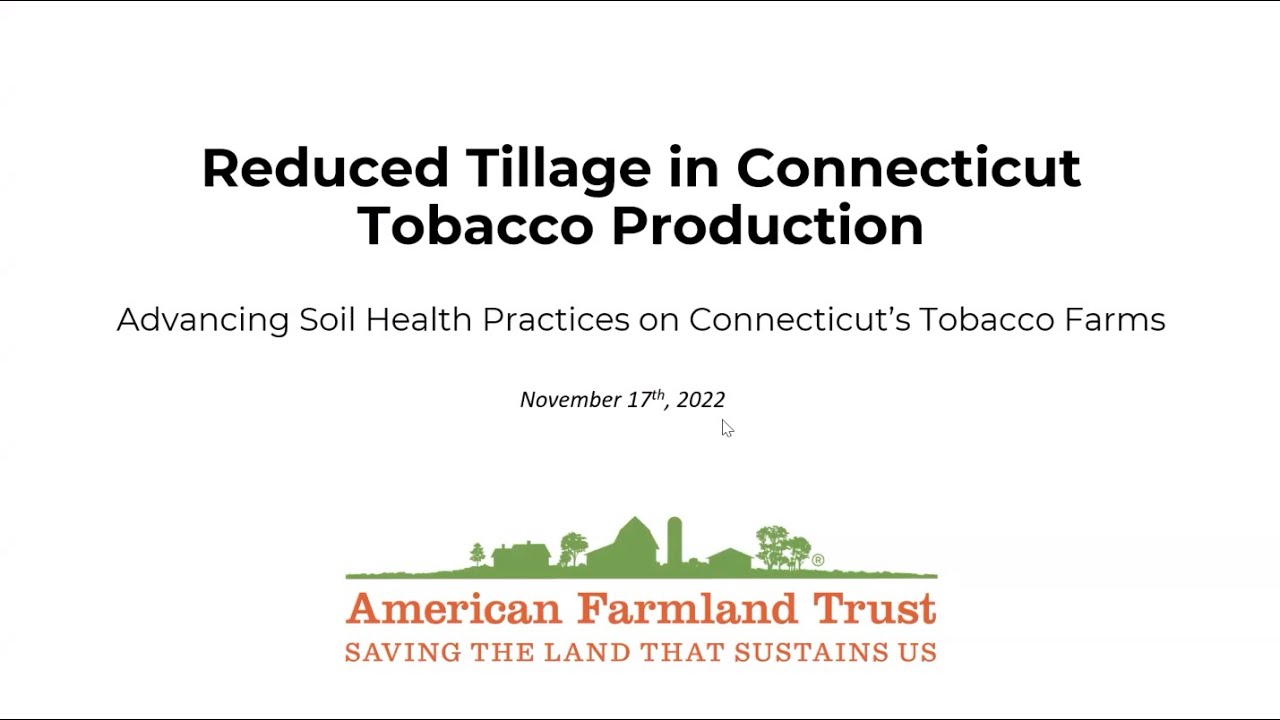 Reduced Tillage in Connecticut Tobacco Production
