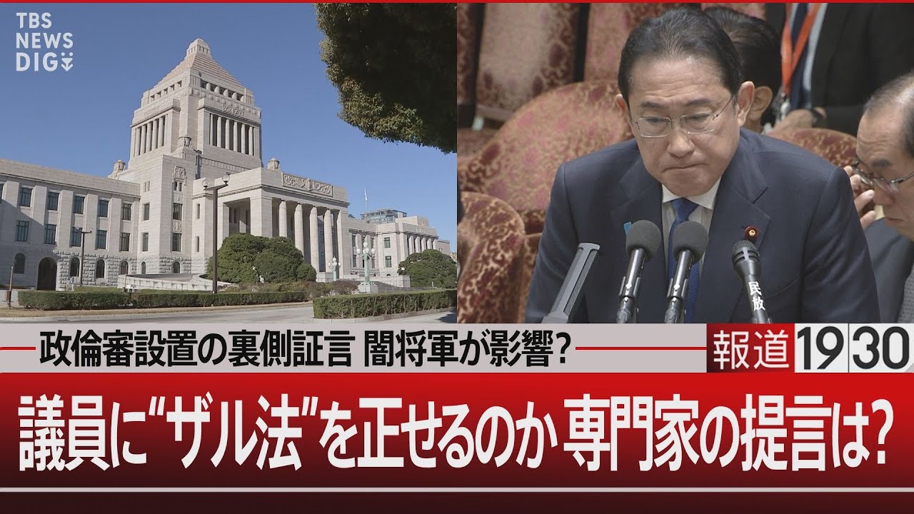 「政倫審設置の裏側証言 闇将軍が影響？／議員に“ザル法”を正せるのか 専門家の提言は？【2月26日（月） #報道1930】｜TBS NEWS DIG