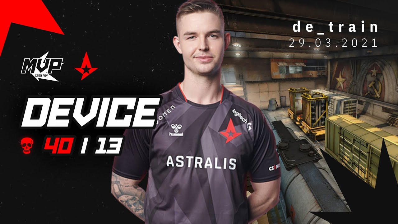 MVP CSGO POV: Astralis device (40/13) vs Fnatic (de_train) @ ESL Pro League Season 13