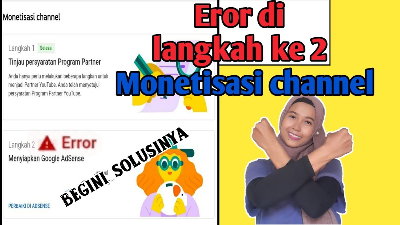 Cara mengatasi double akun adsense - langkah ke 2 error