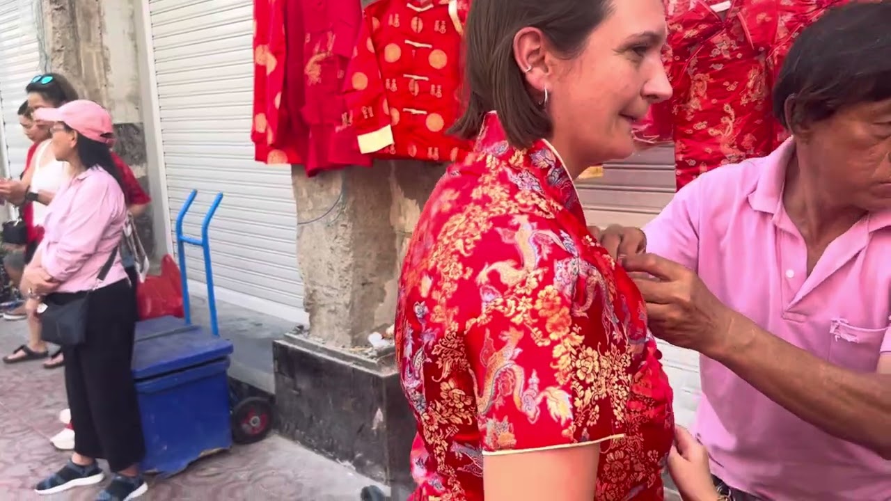 泰国街边卖椰子的
