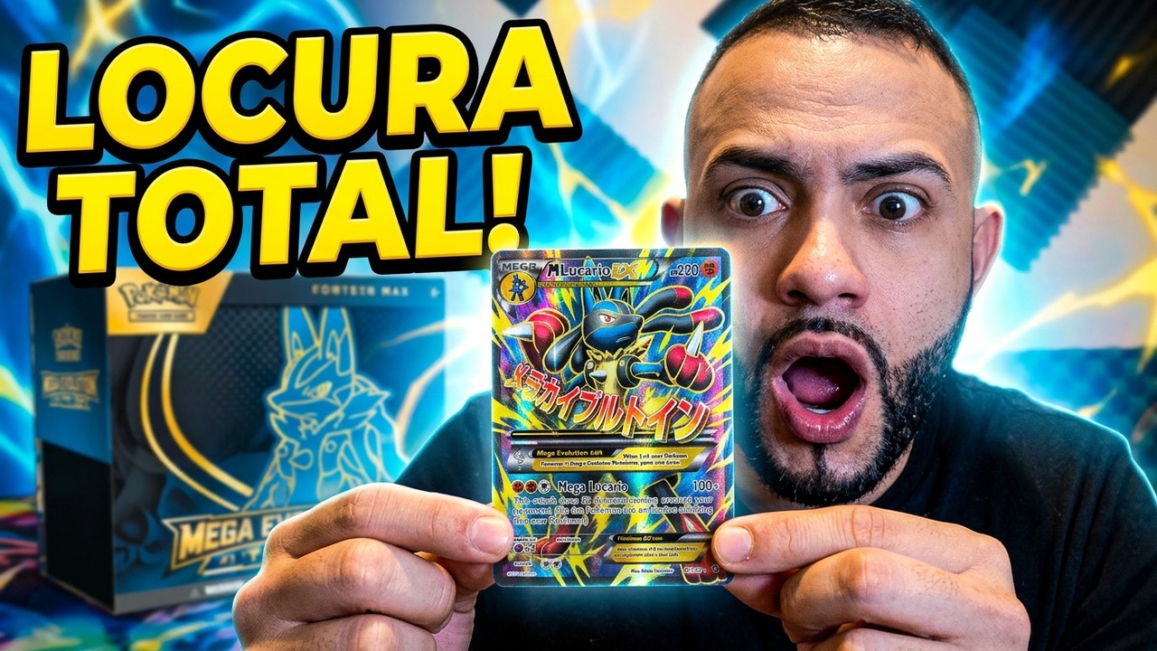 Día de Aperturas Pokémon... Hoy otra ETB de Megaevoluciones de Lucario... LA LOCURAAAAAA 