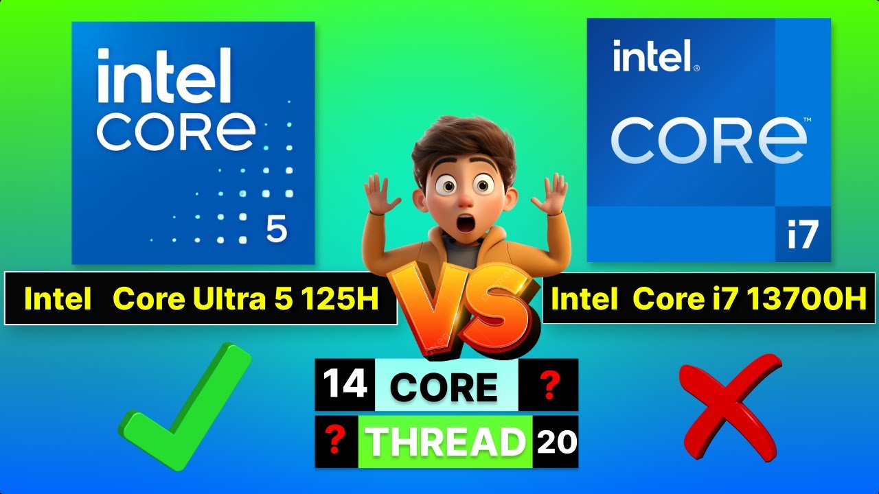 Intel Core Ultra 5 125H 🆚 i7 13700H || Processor Comparison 🔥||