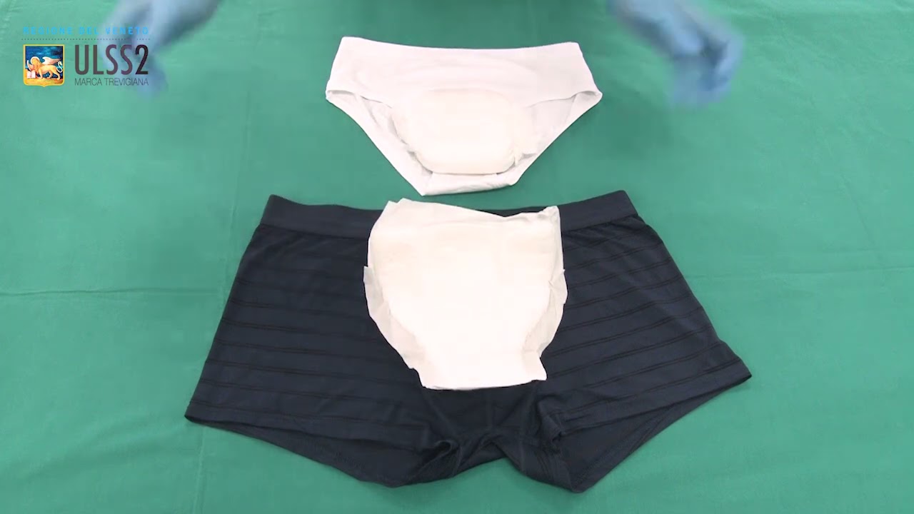 Assorbente anatomico da donna e conchiglia da uomo