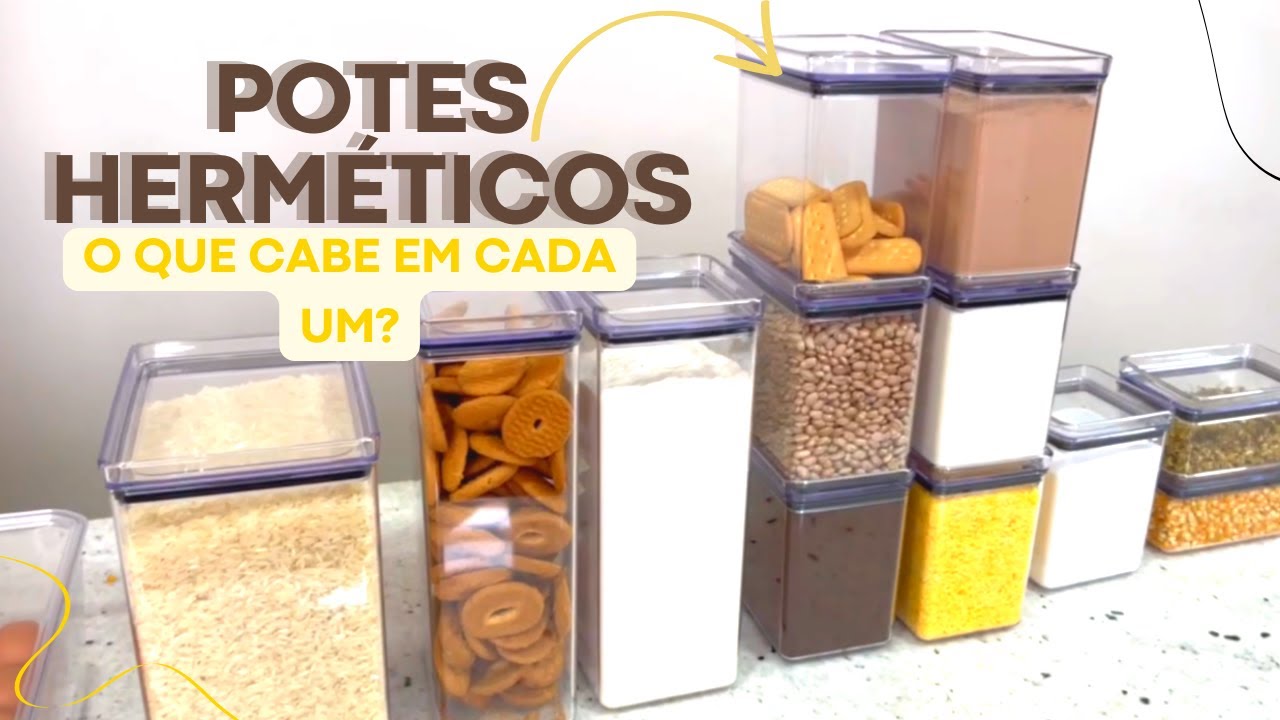 POTES HERMÉTICOS PARAMONT LUMINI | O QUE CABE EM CADA UM?