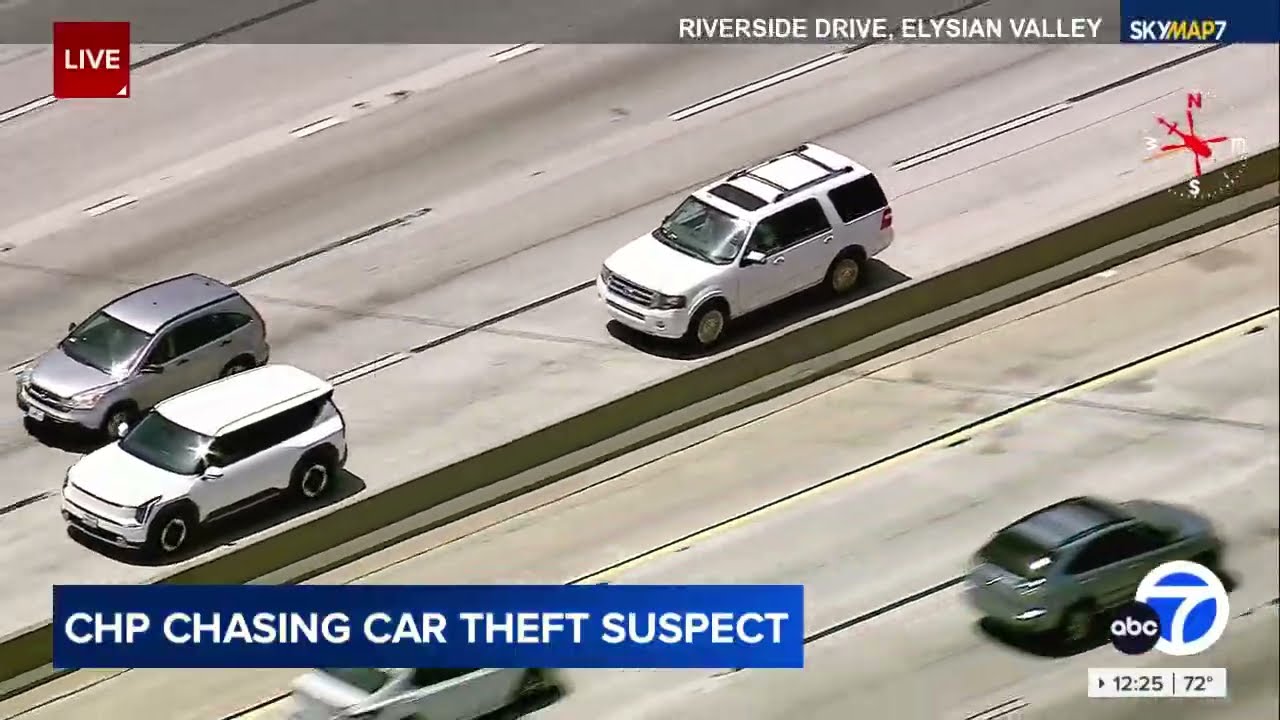 FULL CHASE: Grand theft auto suspect leads CHP on SoCal chase