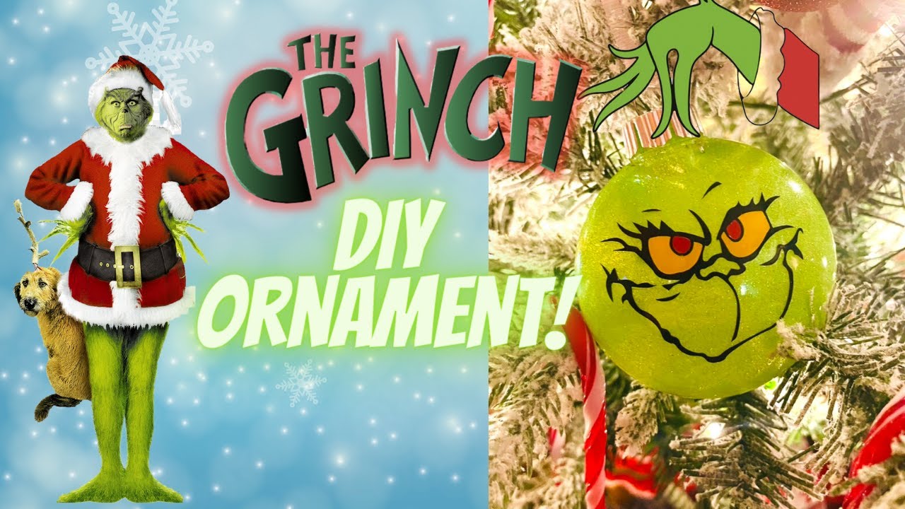 DIY Grinch Ornament | Quick and Easy