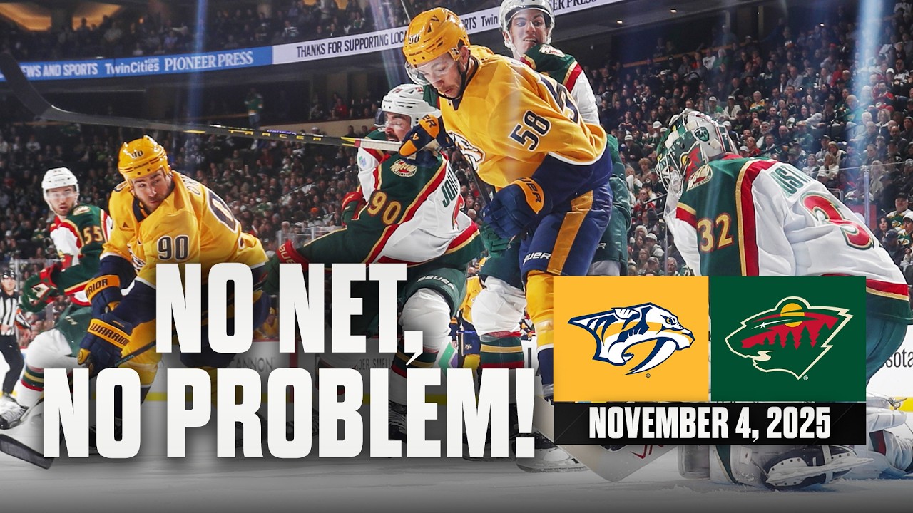 FULL GAME REPLAY: No net, no problem! Predators @ Wild | November 4, 2025