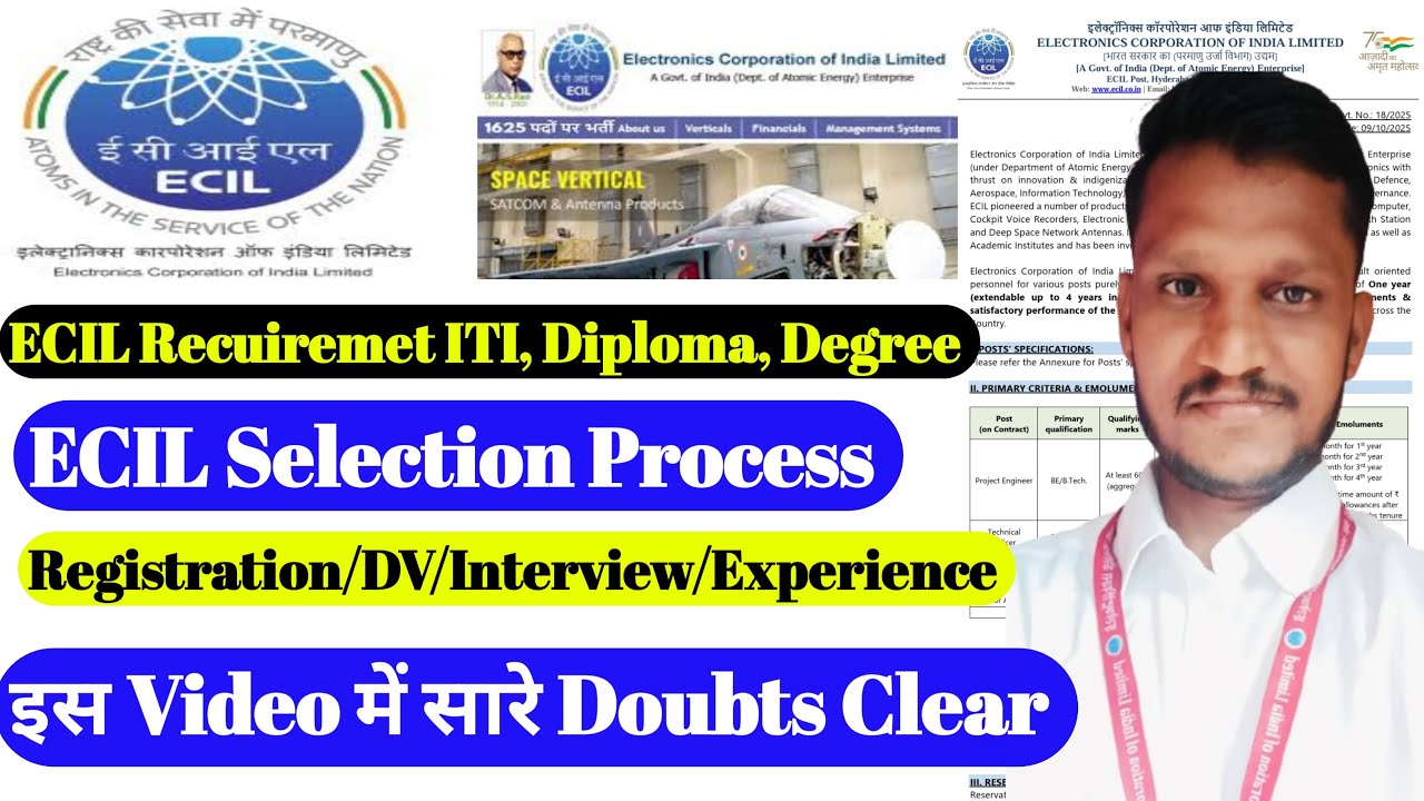 ECIL Selection Process | Senior Artisan/TOC/Project Engineer | ECIL interview | ECIL Recuiremet 2025