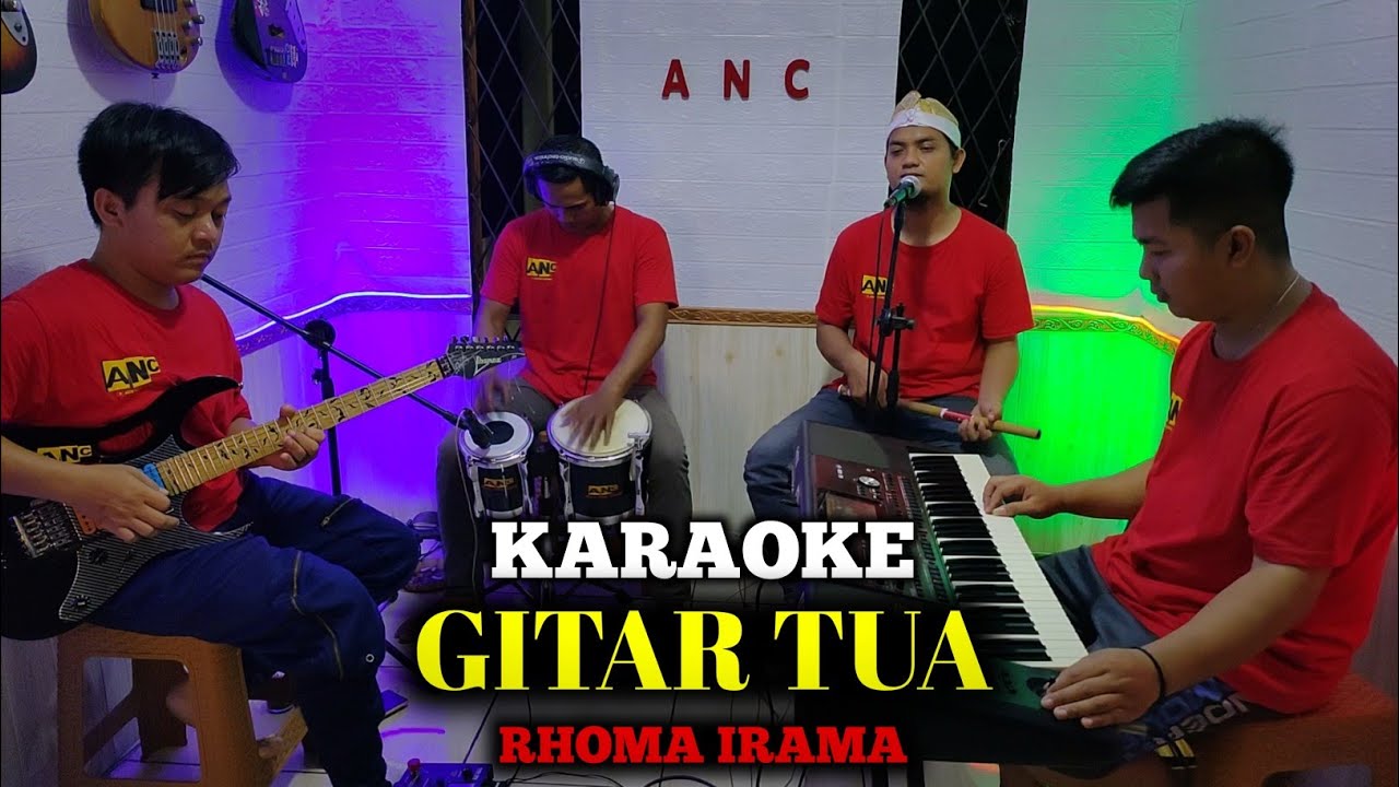 GITAR TUA KARAOKE RHOMA IRAMA NADA COWOK