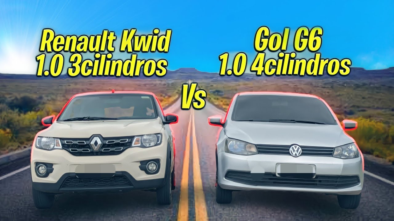 RENAULT KWID 1.0 vs GOL G6 1.0! COPA LOCALIZA ATIVADA!😈