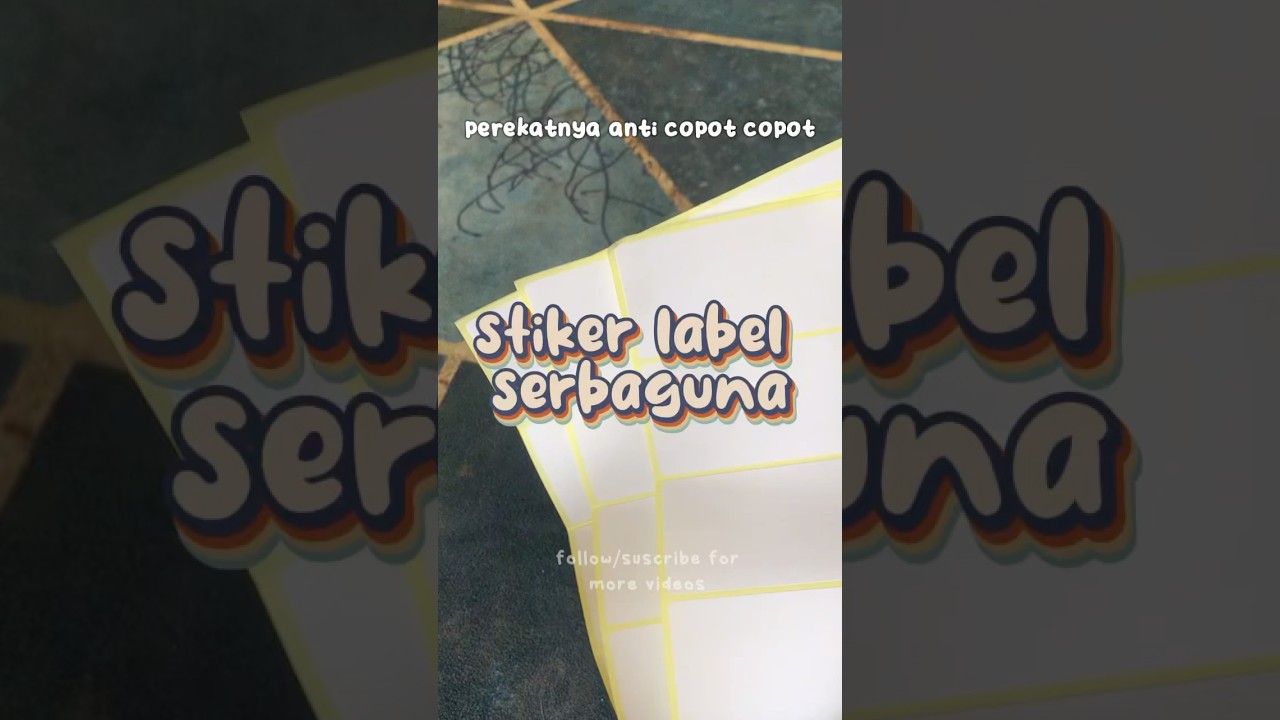 stiker label [LINK PEMBELIAN DI BIO NO: 093] #stiker #stikerlabel #stikerserbaguna #labelsticker