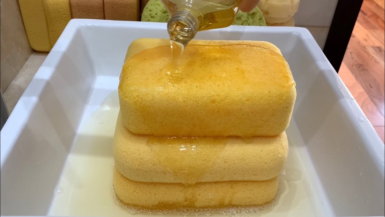 🍯🌲✨ Pine-Honey Mix ✨🌲🍯 42 MINS OF NON-STOP SQUEEZING, TO HELP YOU SLEEP! - sponge ASMR