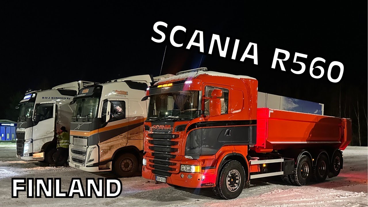DRIFTING a Scania Semi Truck in the Snow! Ylivoimala Shop Tour