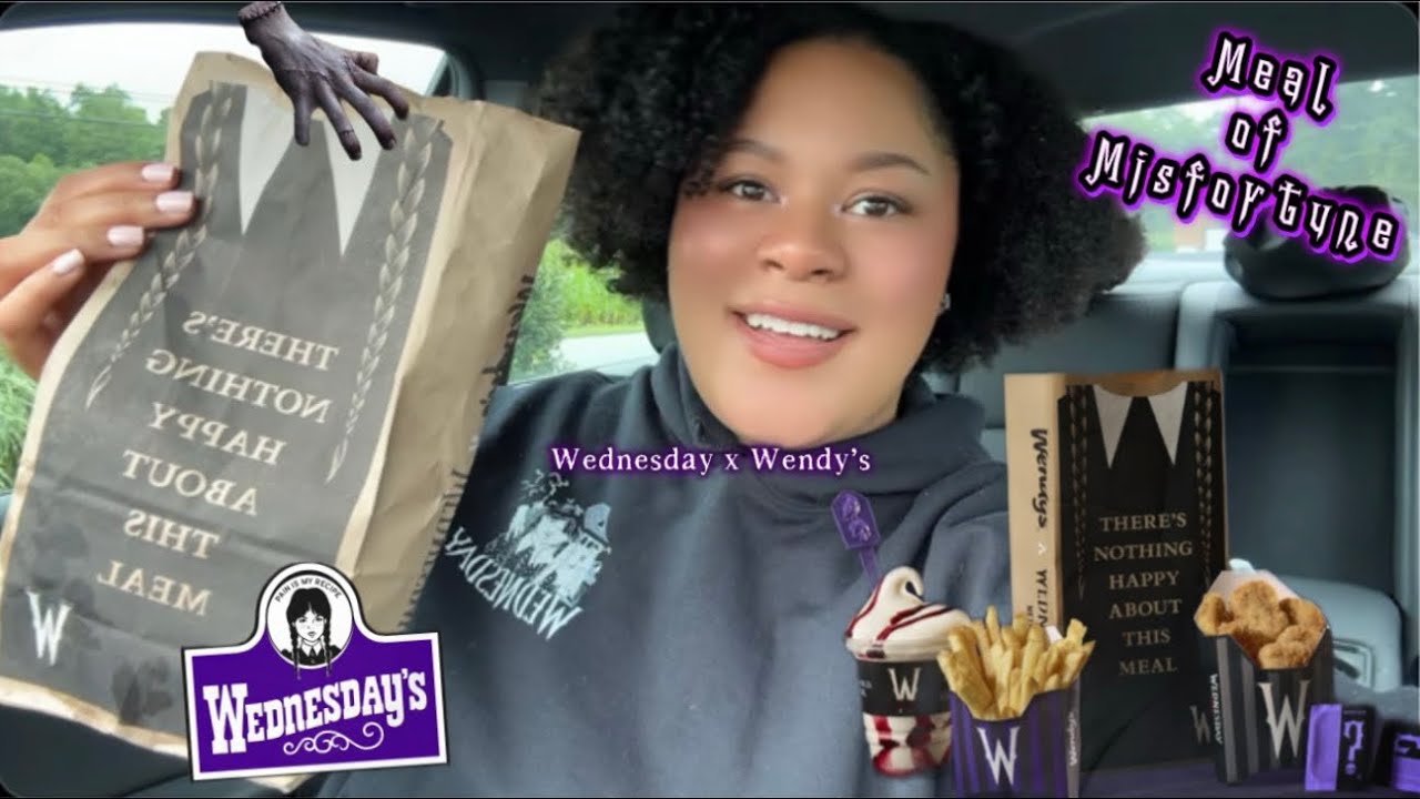 Trying Wednesday x Wendy’s Meal of Misfortune!