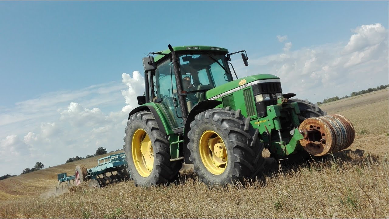 Talerzowanie 2018 //John Deere 6400 & Fiskars 3m//