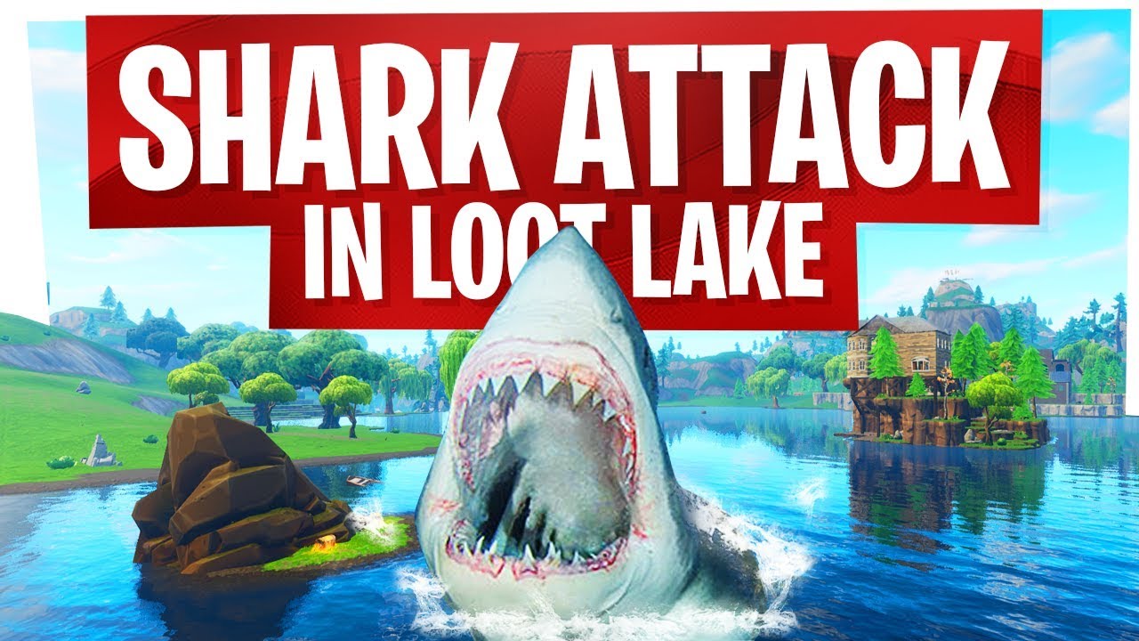 SHARK ATTACK in Fortnite Loot Lake! - Fortnite Funny Moments