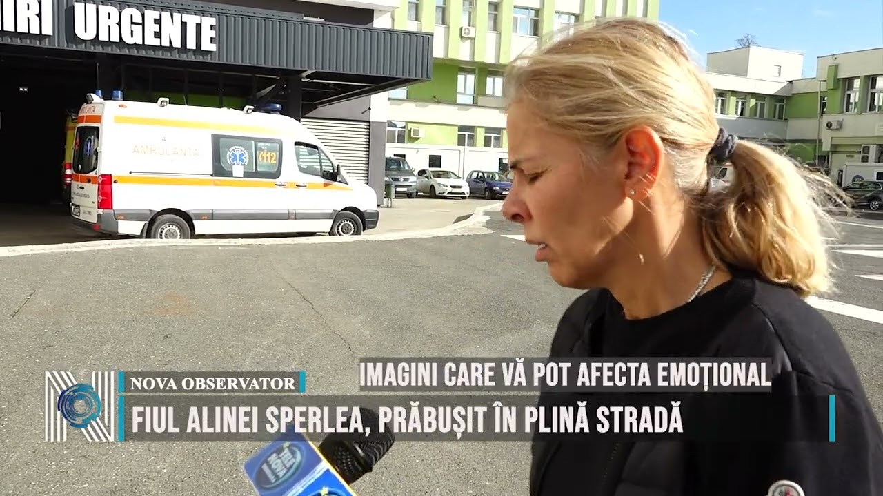 FIUL ALINEI SPERLEA, PRĂBUȘIT ÎN PLINĂ STRADĂ
