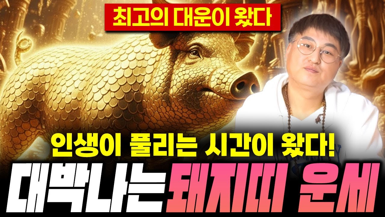[돼지띠 운세] 돼지띠 생일이 X월이라면 2026년에 100% 대박납니다 