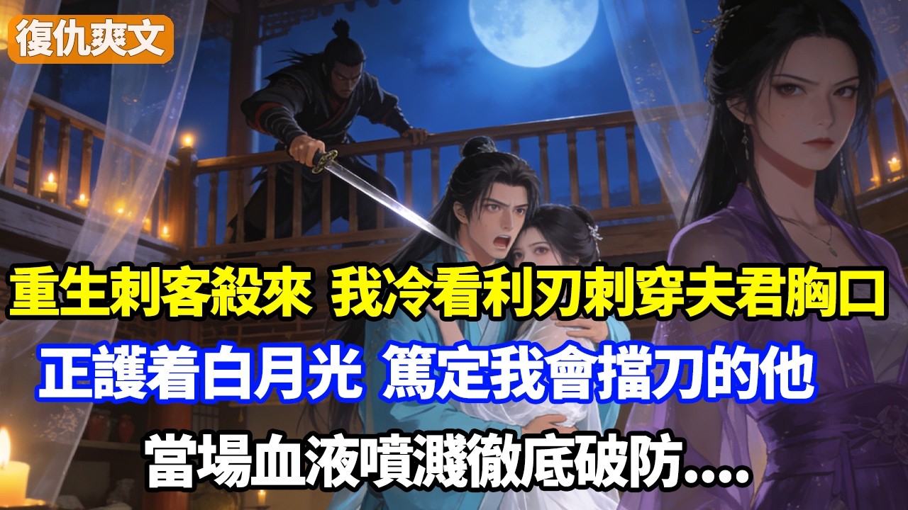 重生刺客殺來，我冷眼看利刃刺穿夫君胸口，正護着白月光，篤定我會擋刀的他，當場血液噴濺徹底破防
