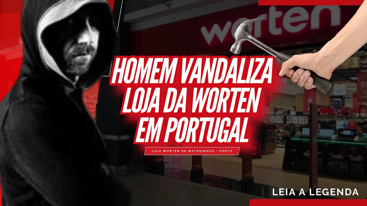 🚨МУЖЧИНА РАЗБИЛ МАГАЗИН WORTEN В ПОРТУГАЛИИ 😱🔥