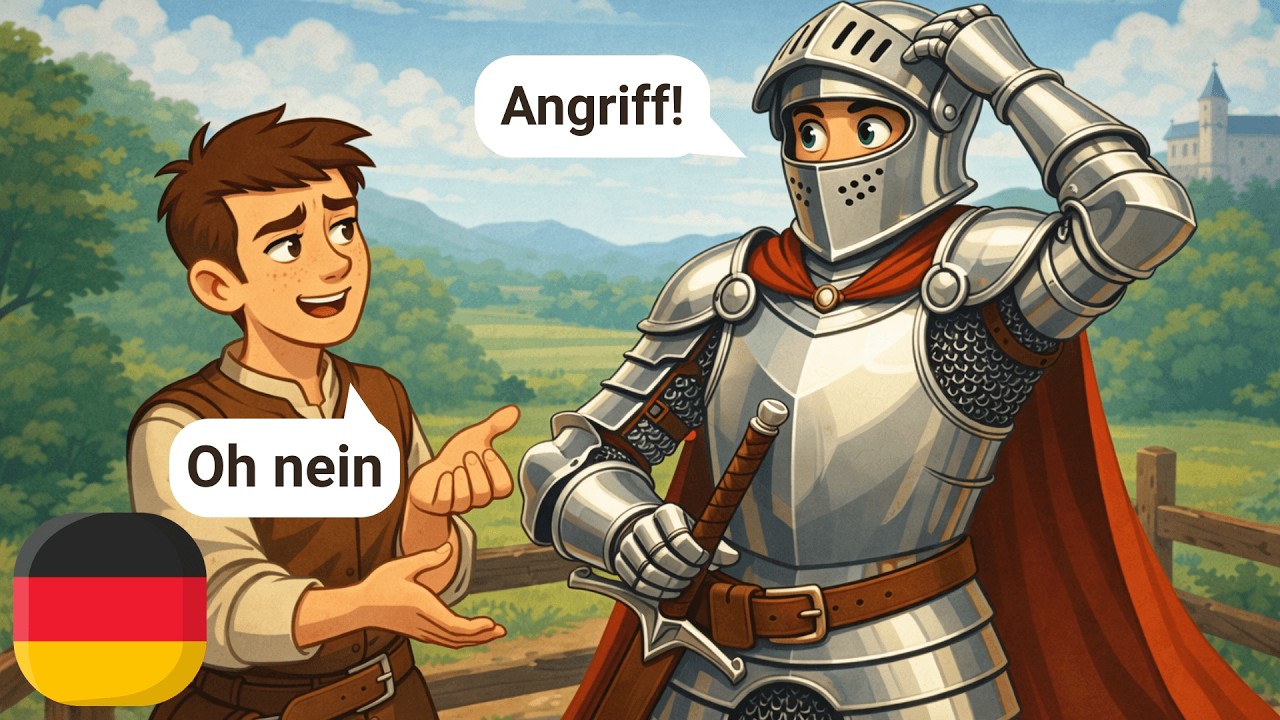 Learn simple German dialogues (With Subtitles) | A1-A2 | Chivalrous dialogues