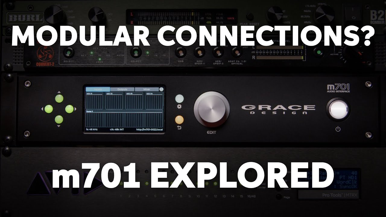 Grace Design m701 Interface Demo: Advanced Studio Flexibility & Modular Connections