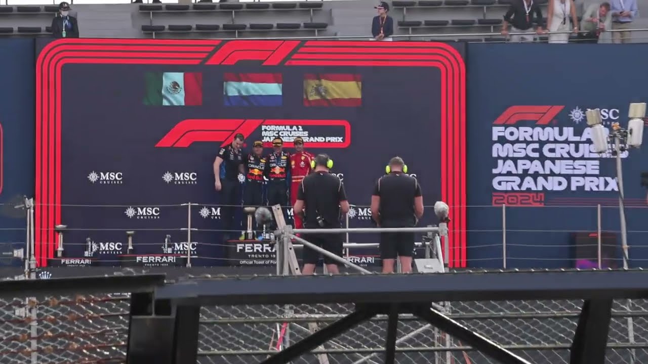 2024 F1 SUZUKA JAPAN Victory Ceremony 日本グランプリ表彰式