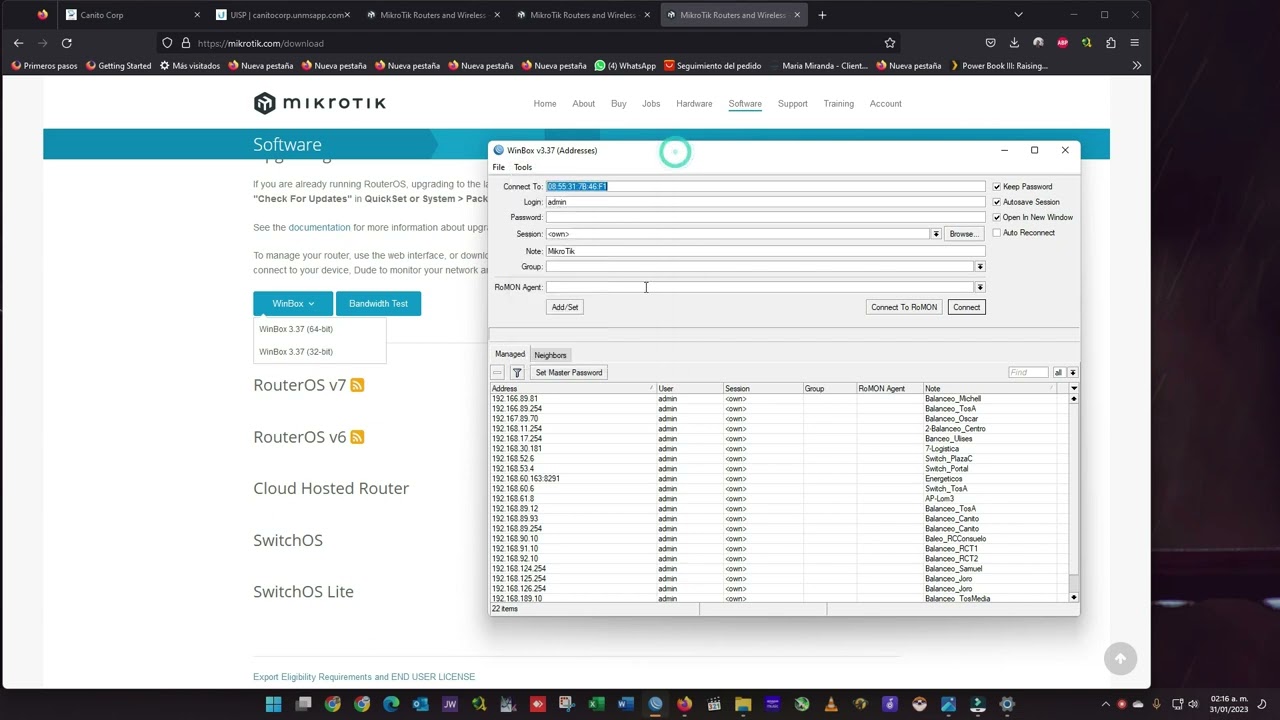 Mikrotik Video Inicial, Aplicaciones posibles, primer uso, preparación para configuraciones.