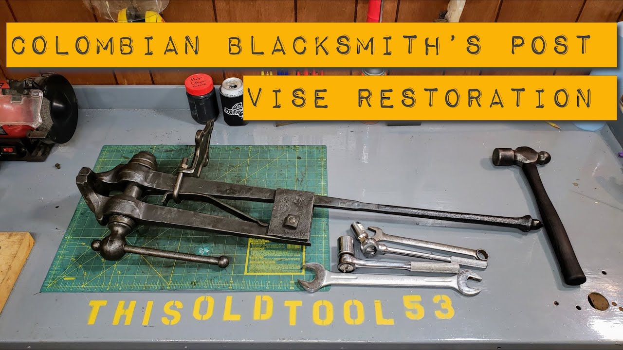 Colombian Blacksmith's Post Vise Restoration