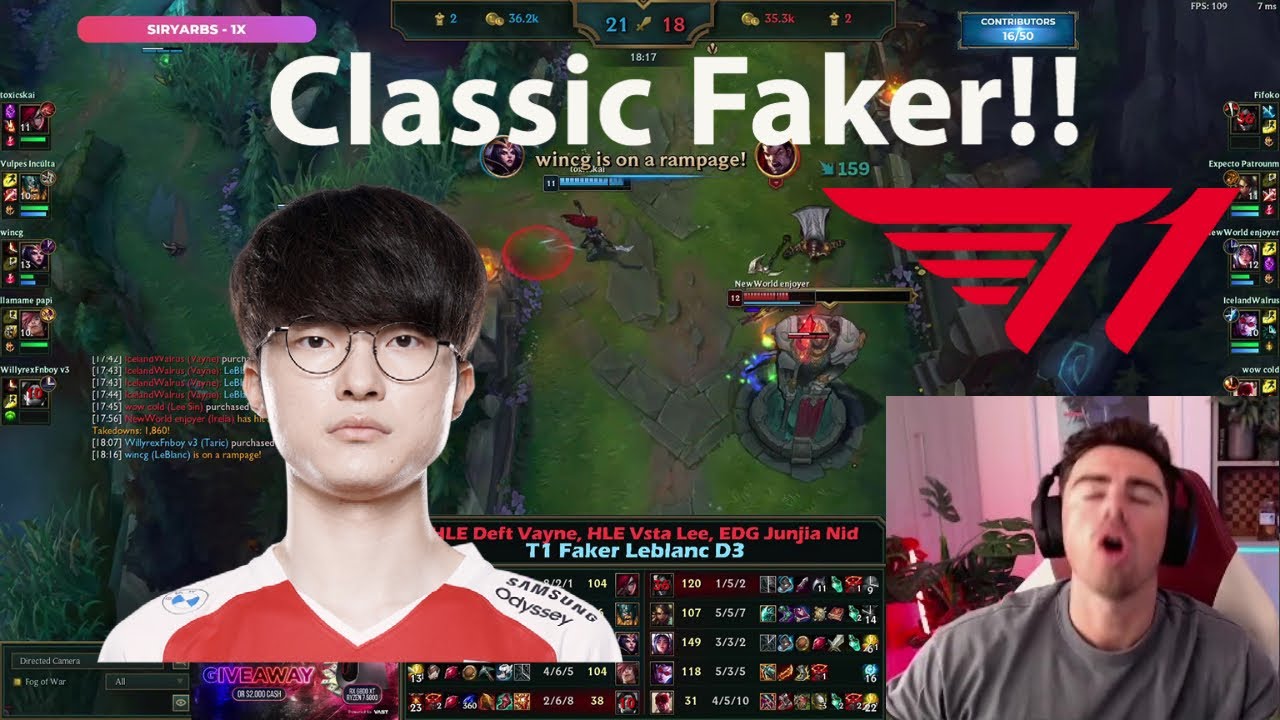 Faker Playing Leblanc And Smurfing On EUW SoloQ - Midbeast Spectates The Pros!!