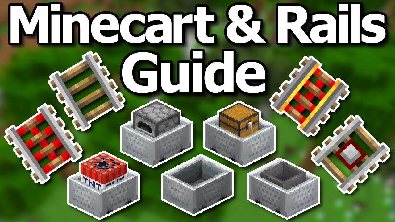 Полное руководство по вагонеткам и рельсам Minecraft 1.21