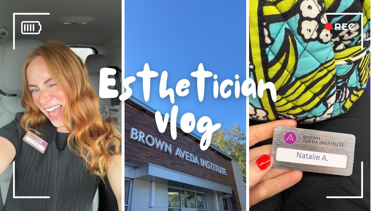 ESTHETICIAN SCHOOL VLOG! 🫧 