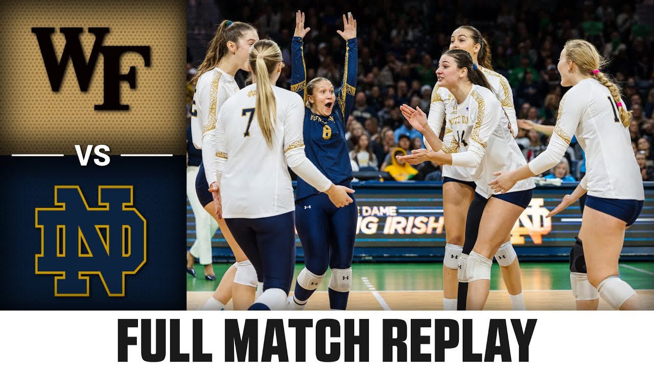 Wake Forest vs. Notre Dame Full Match Replay | 2023 ACC Volleyball