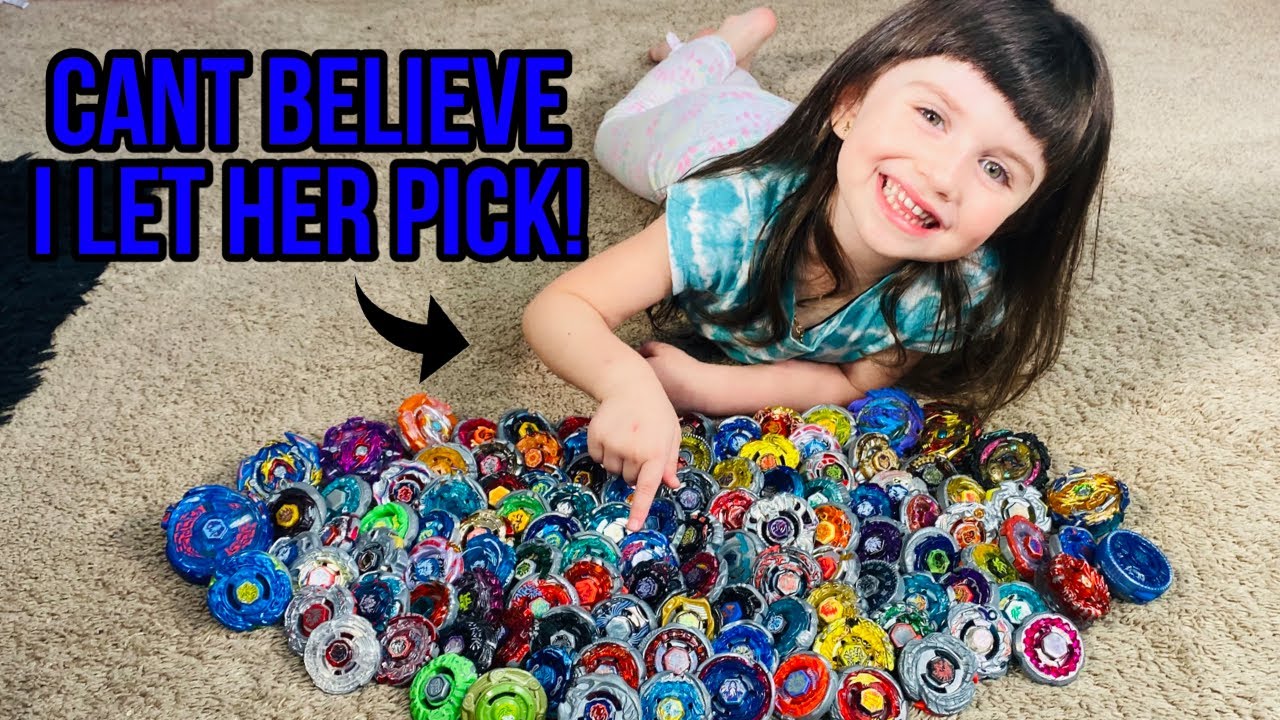 Beyblade Battles BUT I Let my little sister pick!!! (MUST WATCH!!) INSANE METAL FIGHT!!!
