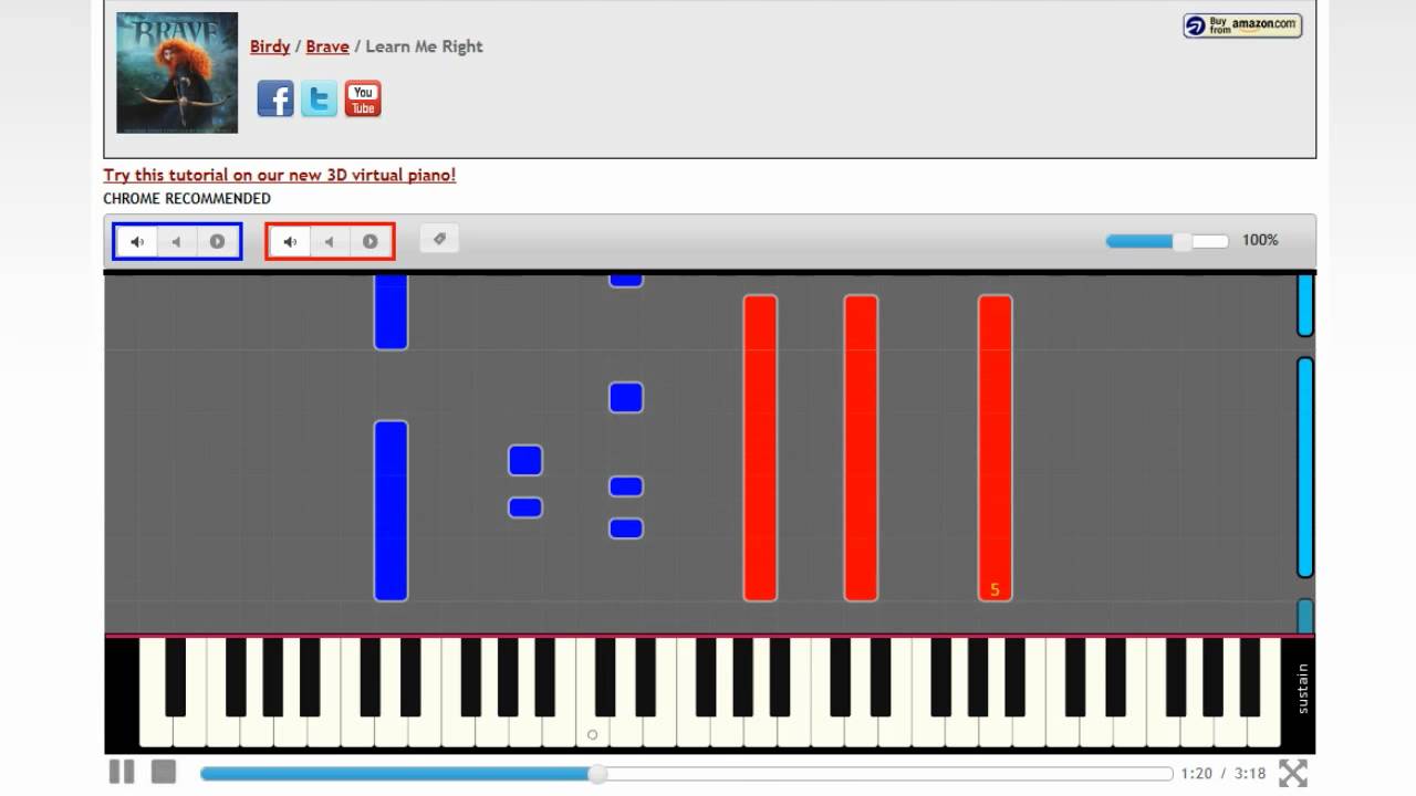 How to Play Learn Me Right (Brave Soundtrack) - Interactive Piano Tutorial