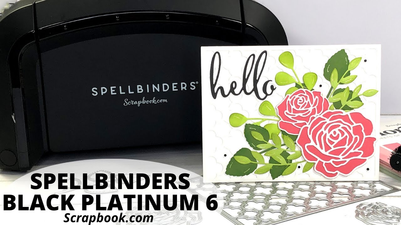 NEW! Spellbinders Black Platinum 6 Die Cutting and Embossing Machine