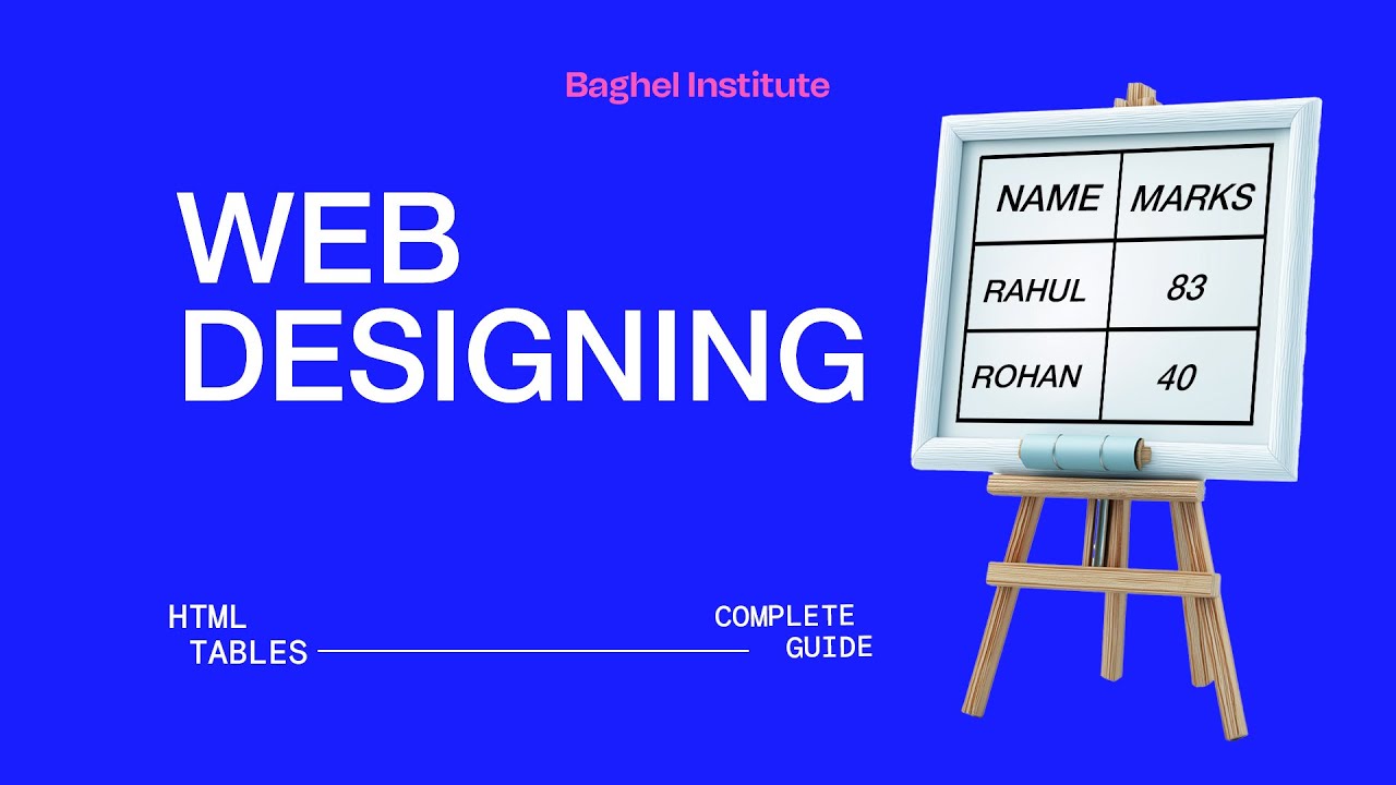 HTML Table tag |Complete Guide to HTML Tables|  NIELIT O Level CCC Exam