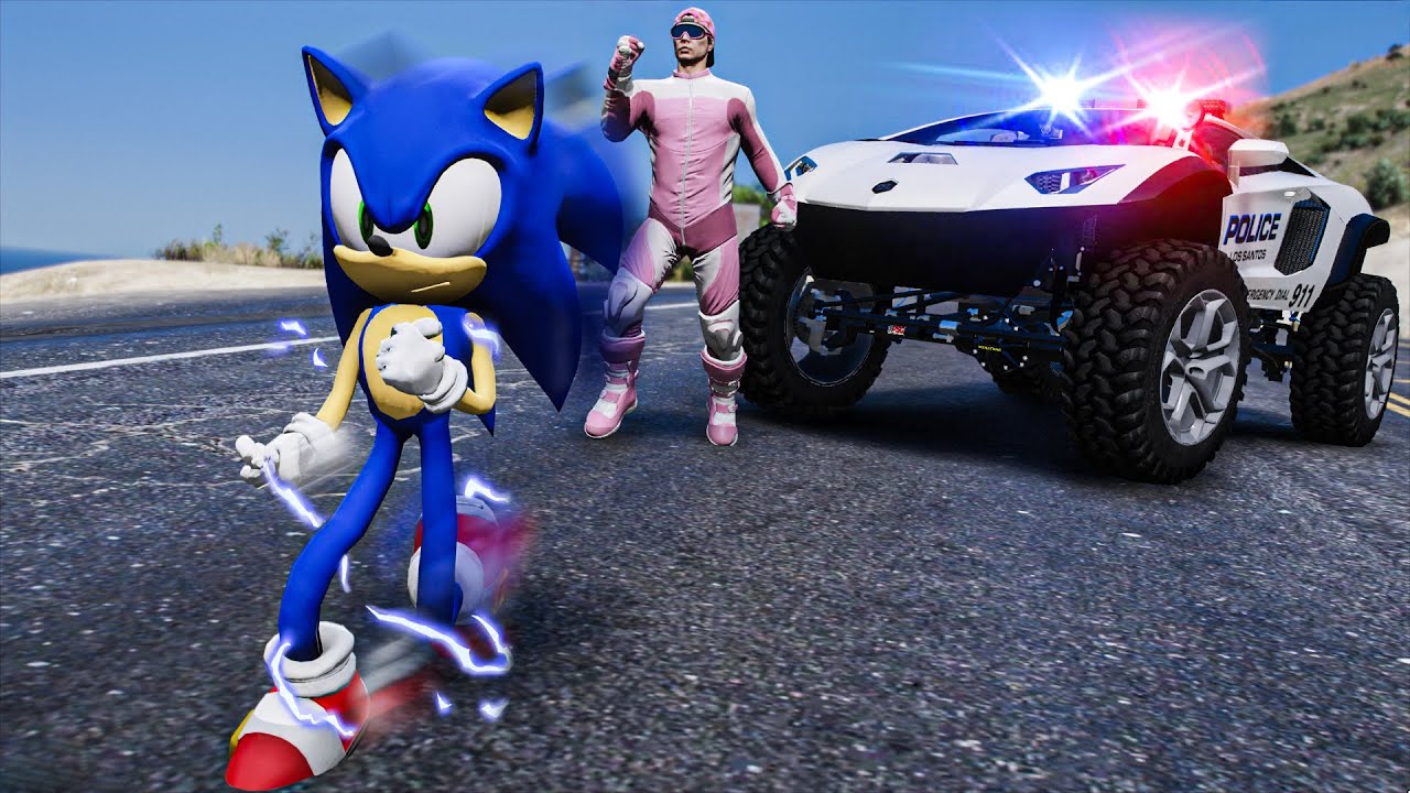 Robbing Banks with Sonic in GTA 5