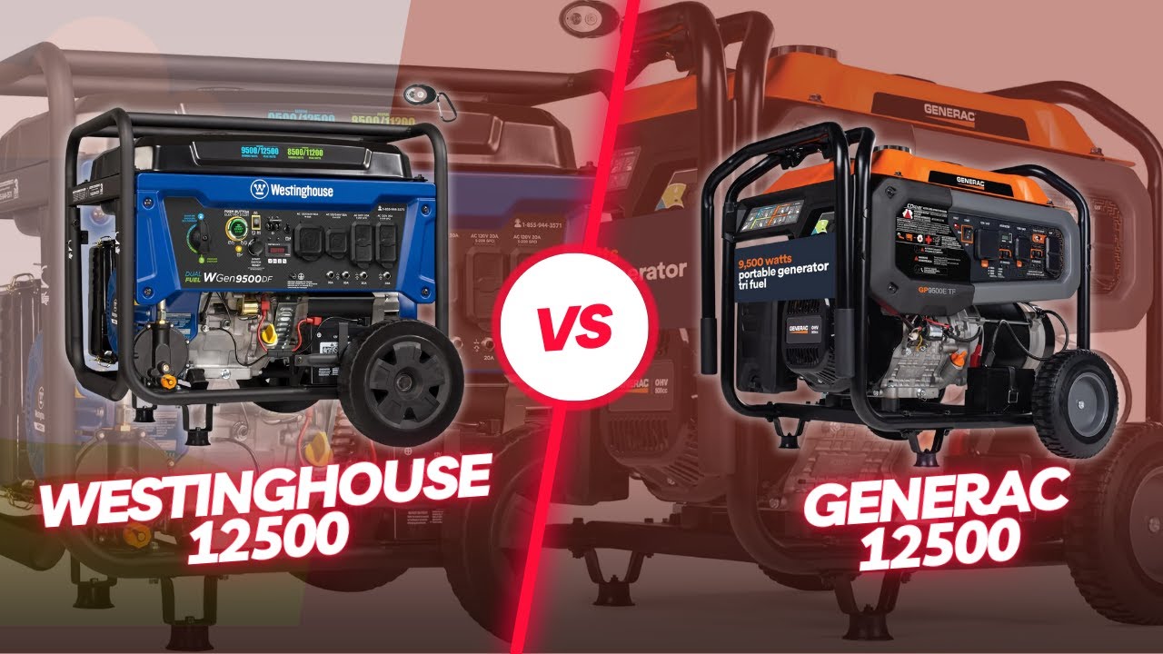 Generac vs Westinghouse Generator | Home Backup Generator Battle: Generac GP9500 vs Westinghouse.