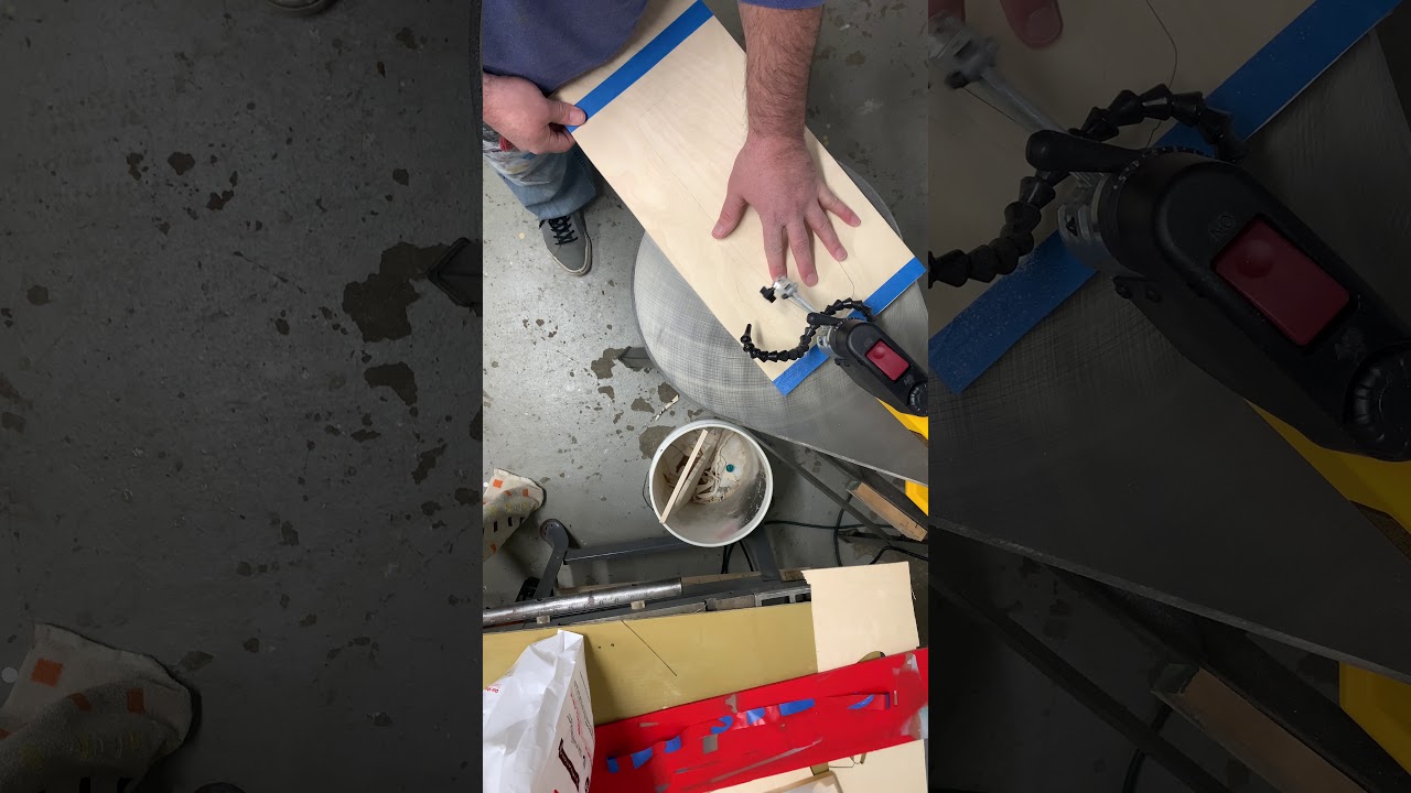 Cutting out another sneaker #scrollsawart #scrollsaw #sneaker