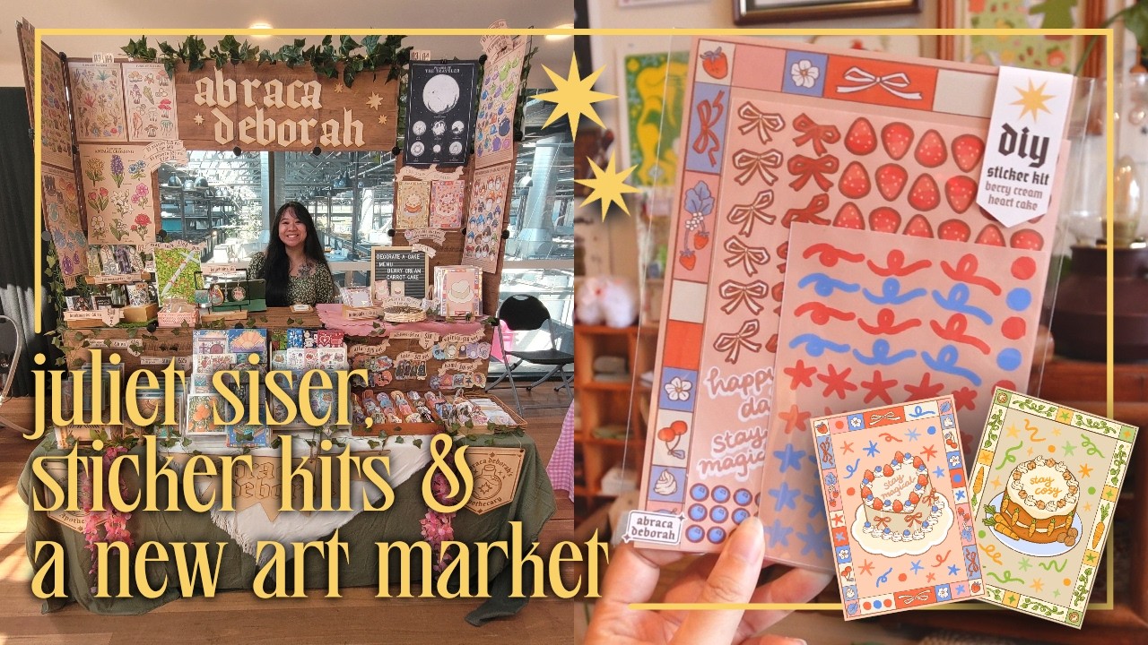 ☕ new cutting machine, new products & hoji tart market!! / yappy studio vlog (things r going wrong)