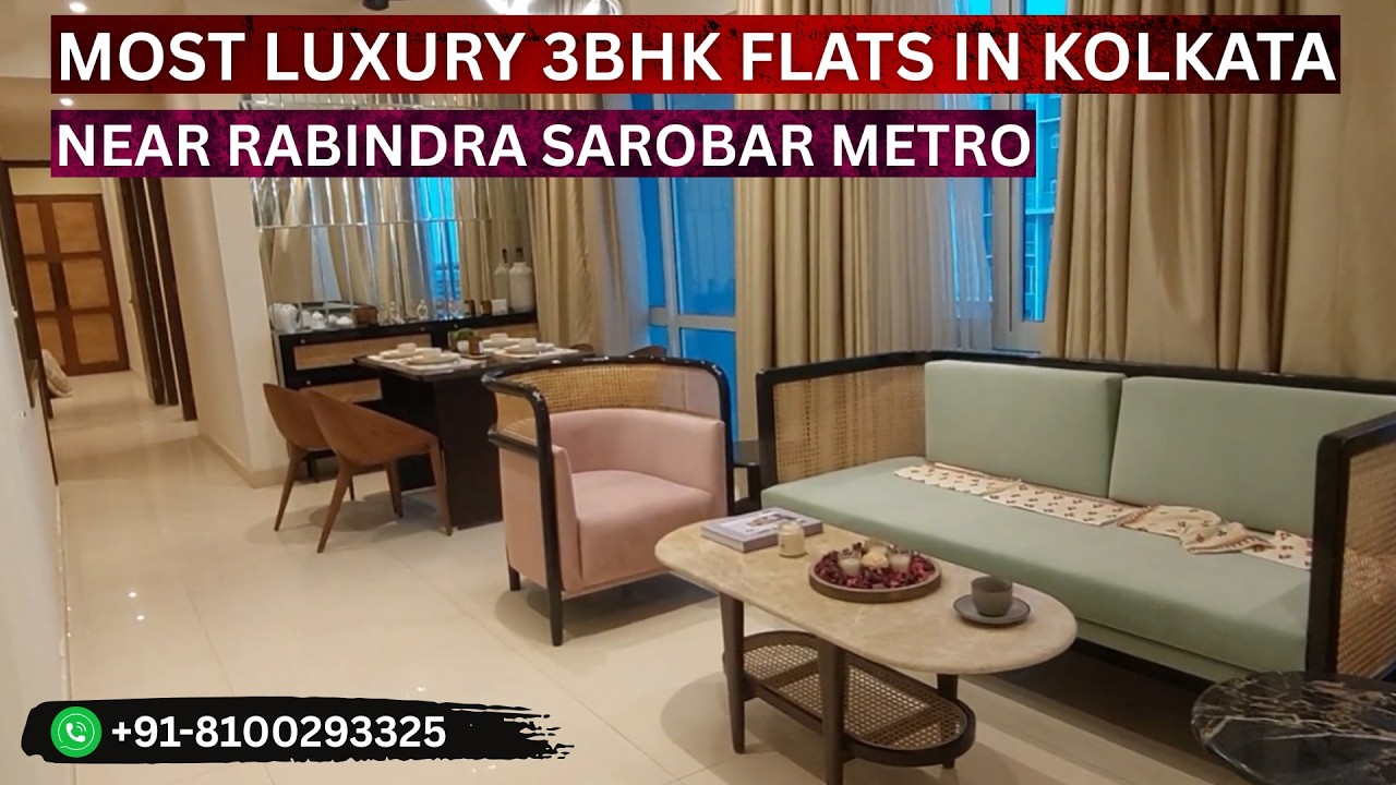 MOST LUXURY 3BHK FLATS IN KOLKATA NEAR RABINDRA SAROBAR METRO | PROPERTY TOUR IN KOLKATA | HOMETOUR