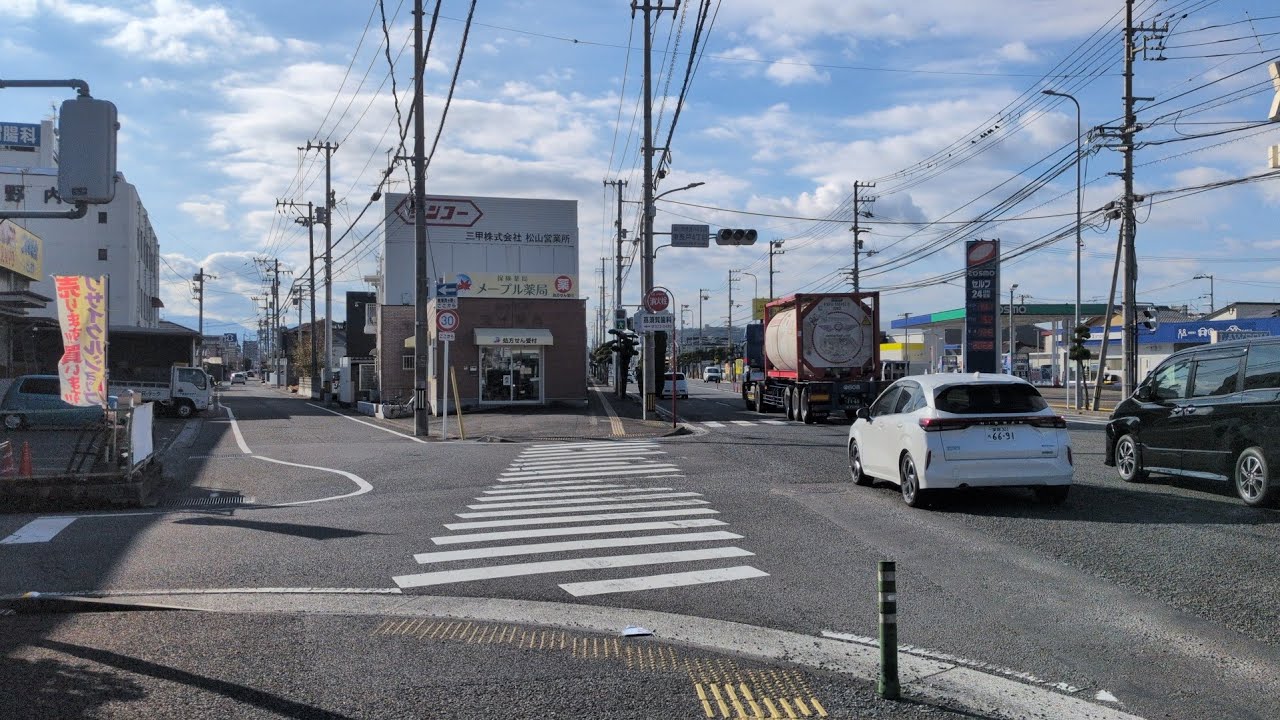 〈卸売C〉松山妖精雑談散歩vol.492東長戸1問屋町 卸売市場一通から拡幅