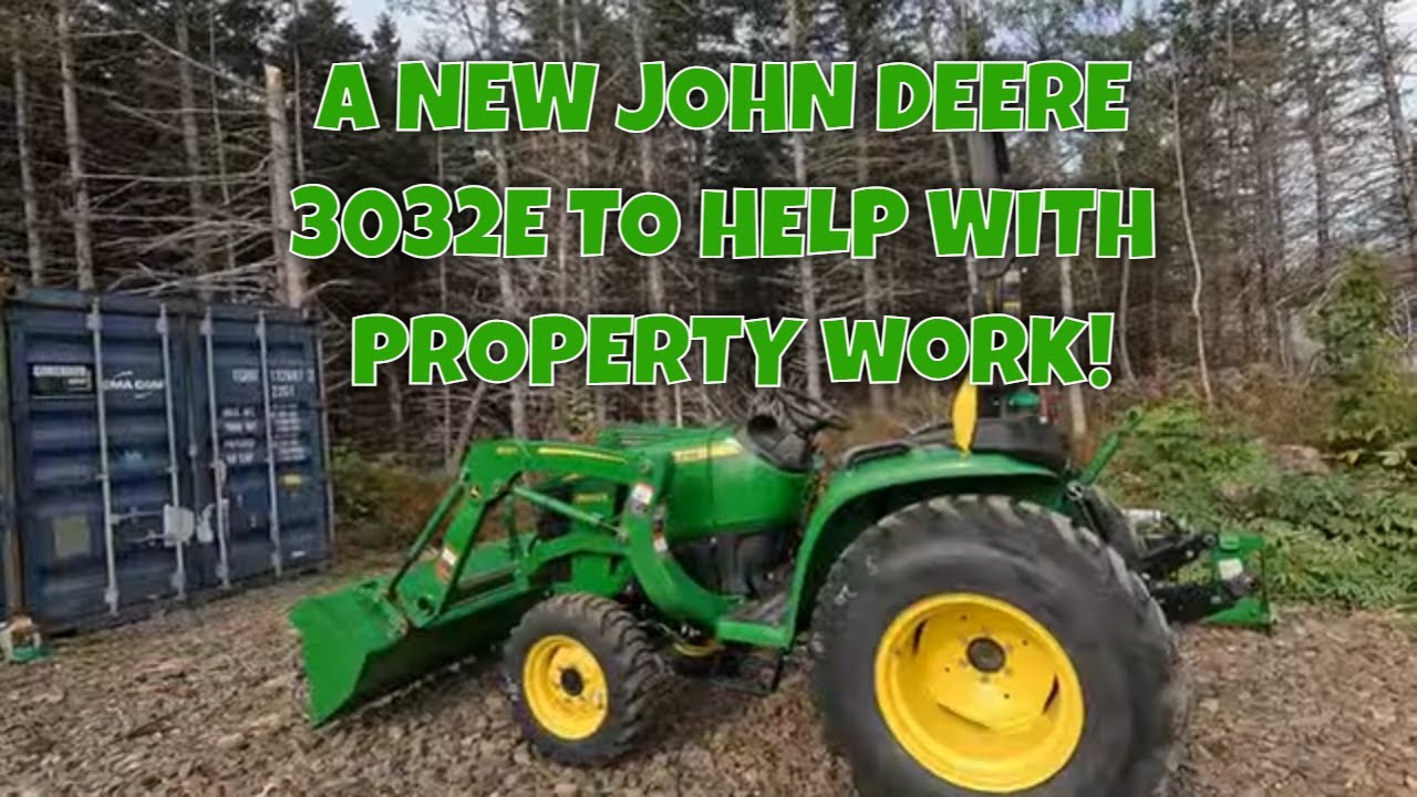 John Deere 3032E облегчит задачу!