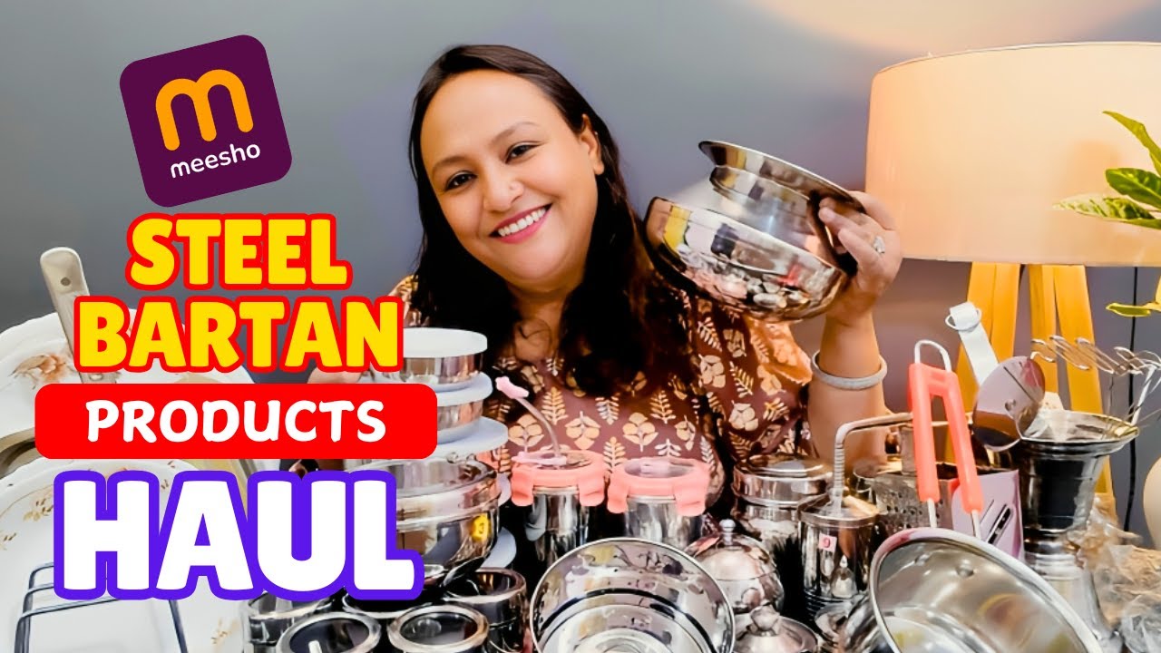 Meesho Steel Utensils Haul Part-3 | Meesho Steel Bartan Ka Haul | 16 Affordable Kitchen Utensils