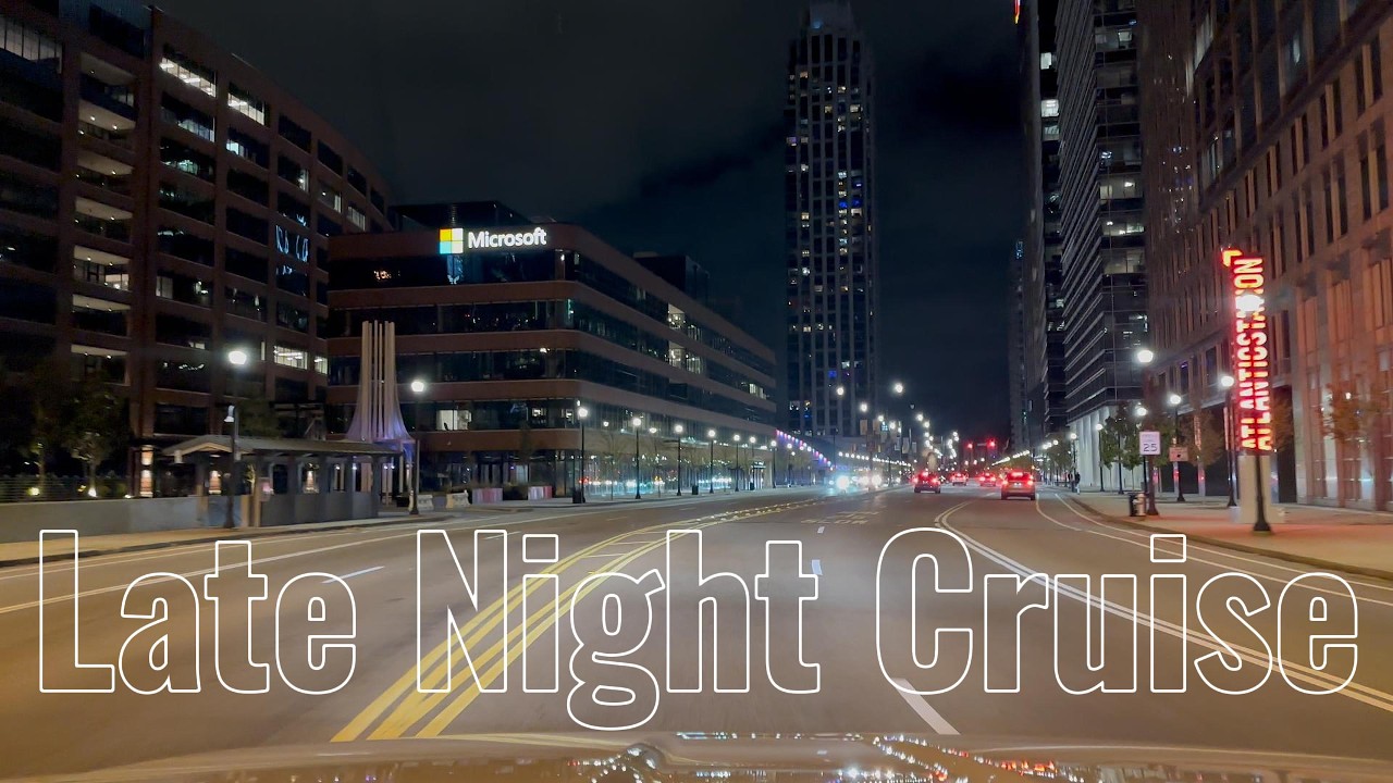 🌙🚗🎧 4K ASMR POV Drive | Friday Late Night Cruise Through Atlanta GA &bull; City Lights ✨